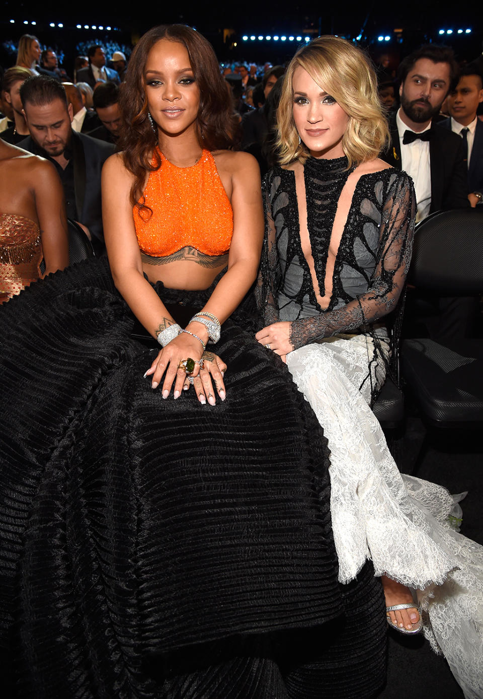 Rihanna and Carrie Underwood