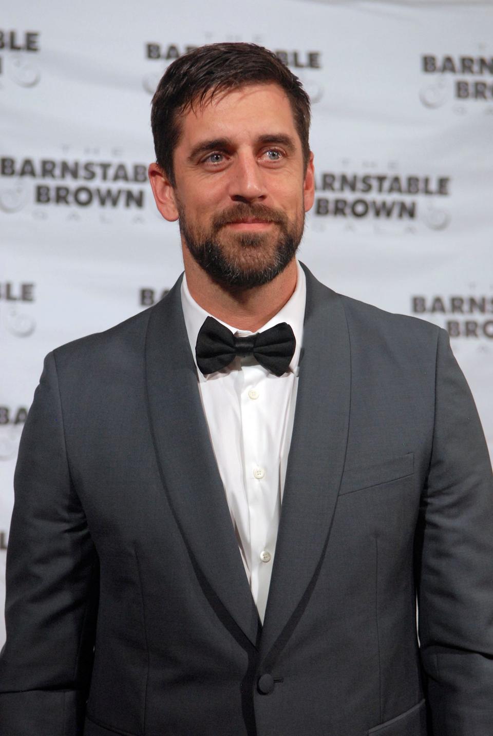 2010 Super Bowl champion Green Bay Packers quarterback Aaron Rodgers on the red carpet at the Barnstable Brown Derby Eve Gala in Louisville. May 3, 2019.