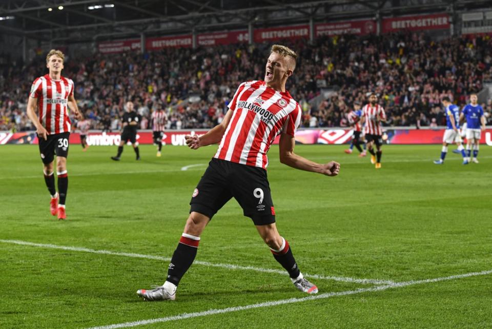 Marcus Forss scored four times for Brentford (Ashley Western/PA) (PA Wire)