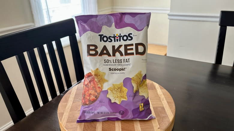 bag of Tostitos Baked Scoops!