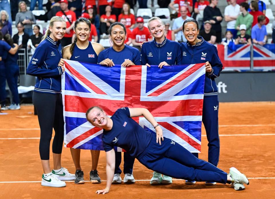 Finals-bound: Great Britain pulled off an upset by defeating France on clay (Getty Images for ITF)