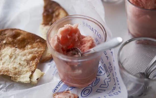 Blood orange and pomegranate sorbet - Yuki Sugiura