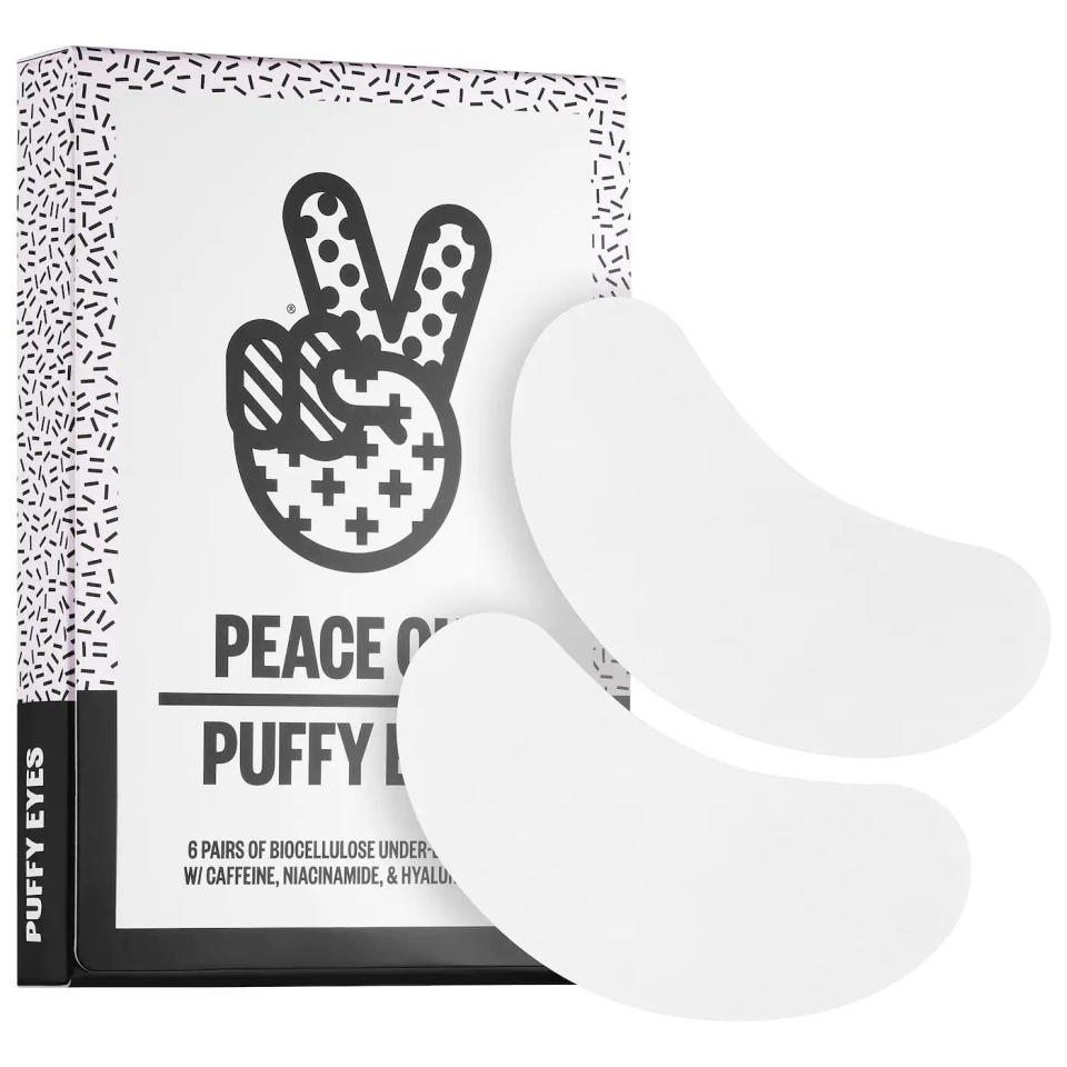 Peace Out Puffy Under-Eye Patches. Image via Sephora 