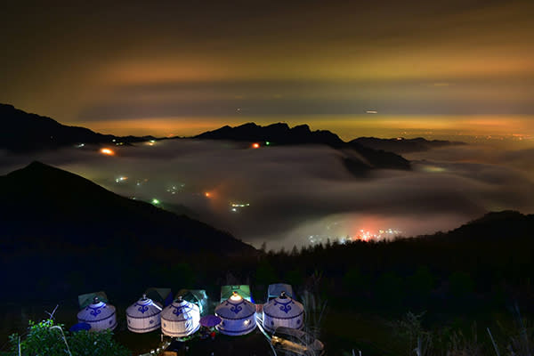 英桃の天闊營地琉璃光夜景 (圖／英桃の天闊營地)