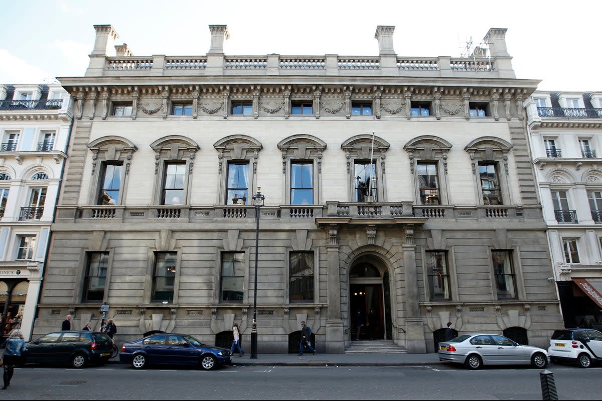 The Garrick Club in central London (Jonathan Brady/PA Archive/PA Images)