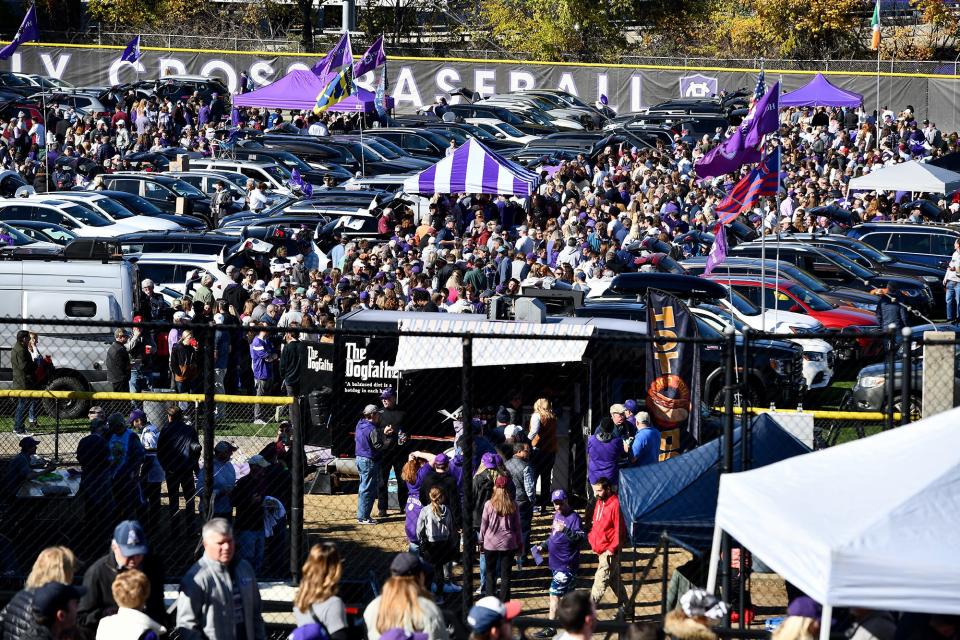 Fans have flocked to Holy Cross this season to cheer on the Crusaders, and the school expects another big crowd on Saturday for the FCS playoff game against New Hampshire.