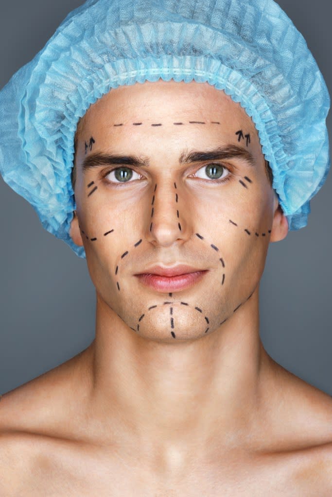 “The rise of minimally invasive options seems to be slowly closing the gender gap when it comes to facial plastic surgery,” said Tatum. Shutterstock