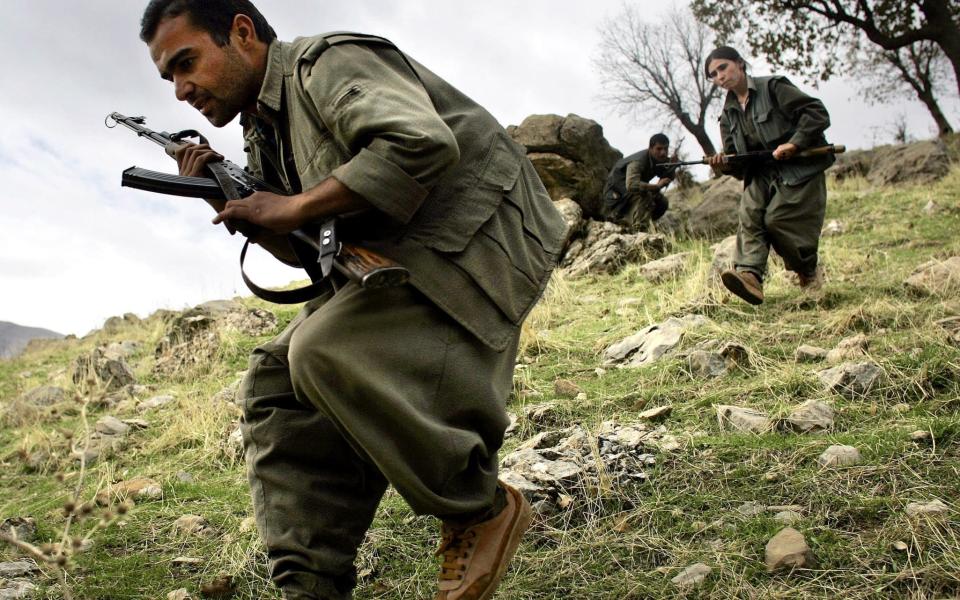Kurdistan Workers' Party (PKK) rebels - Credit: David Furst/AFP/Getty Images