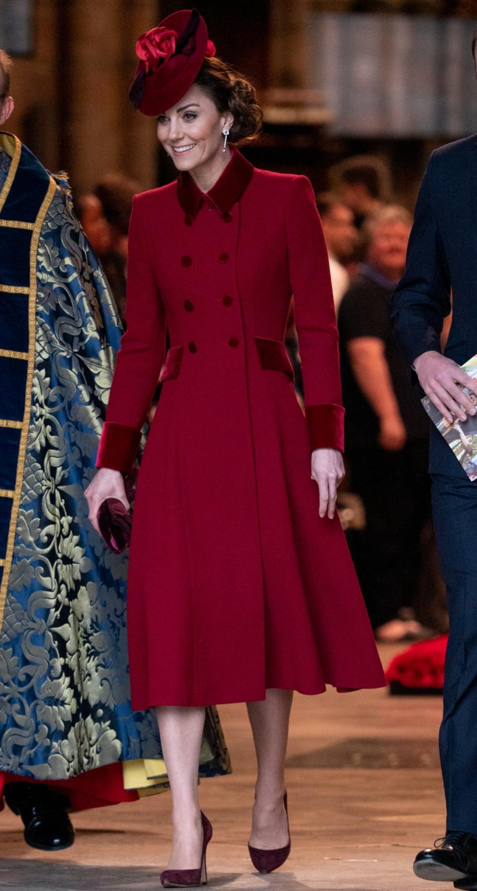 Catherine, Duchess of Cambridge attends the Commonwealth Day Service 2020 at Westminster Abbey on March 9, 2020 in London, England.