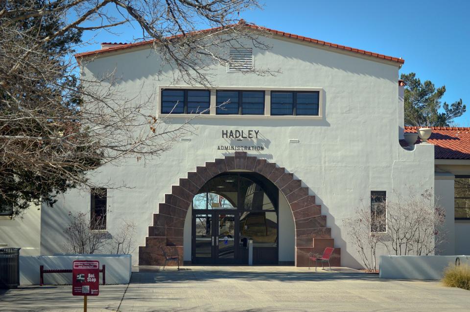 Hadley Hall, the building that houses some of New Mexico State University's central administration, is pictured on Feb.14, 2024.