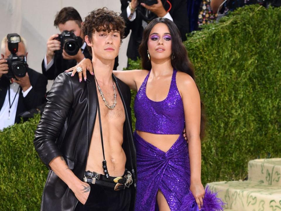 Shawn Mendes and Camila Cabello at the 2021 Met Gala.