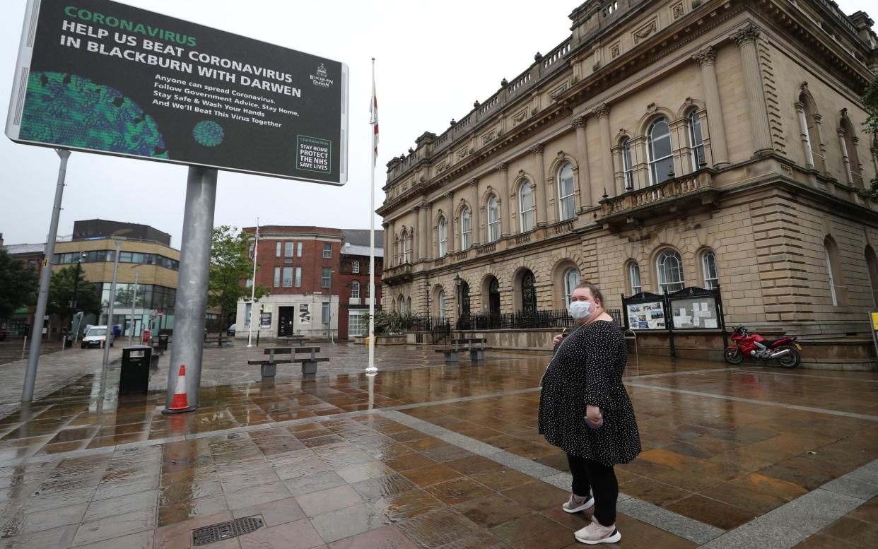 The Lancashire town brought in extra restrictions on Tuesday after a spike in cases - PA