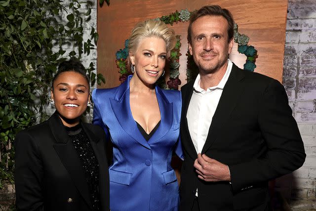 <p>Todd Williamson/WBTVG</p> Ariana DeBose, Hannah Waddingham and Jason Segel