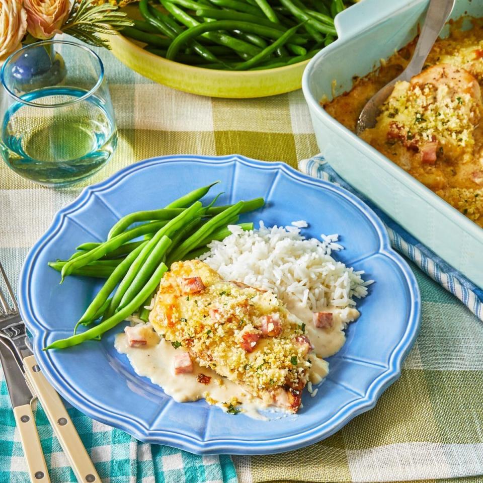 mothers day dinner ideas chicken cordon bleu casserole