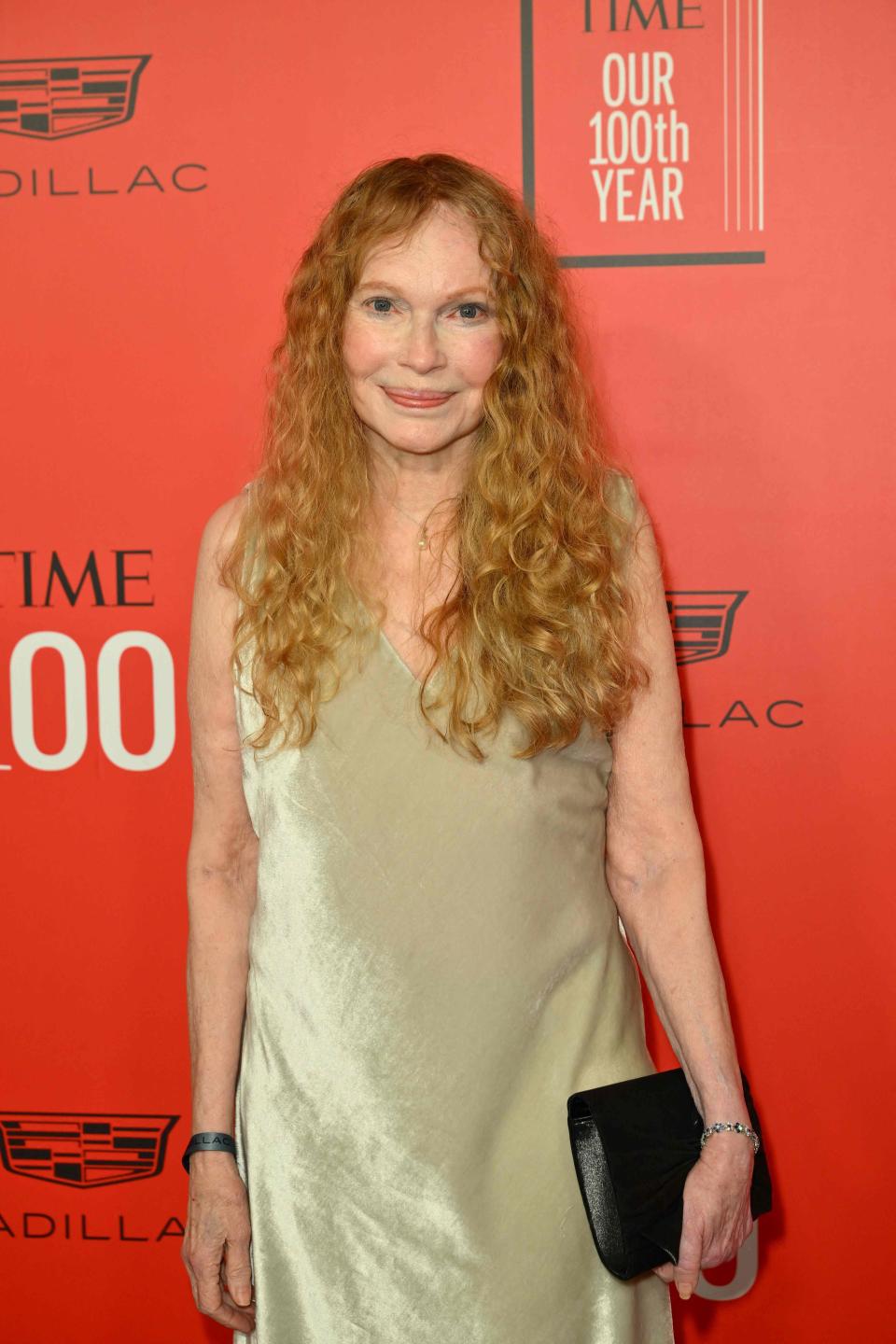 Mia Farrow arrives for the Time 100 Gala.