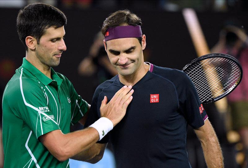 ▲Novak Djokovic和Roger Federer。（圖／美聯社／達志影像）