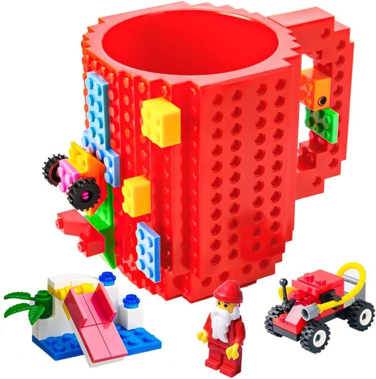 BOMENNE Build-on Brick Mug, Red