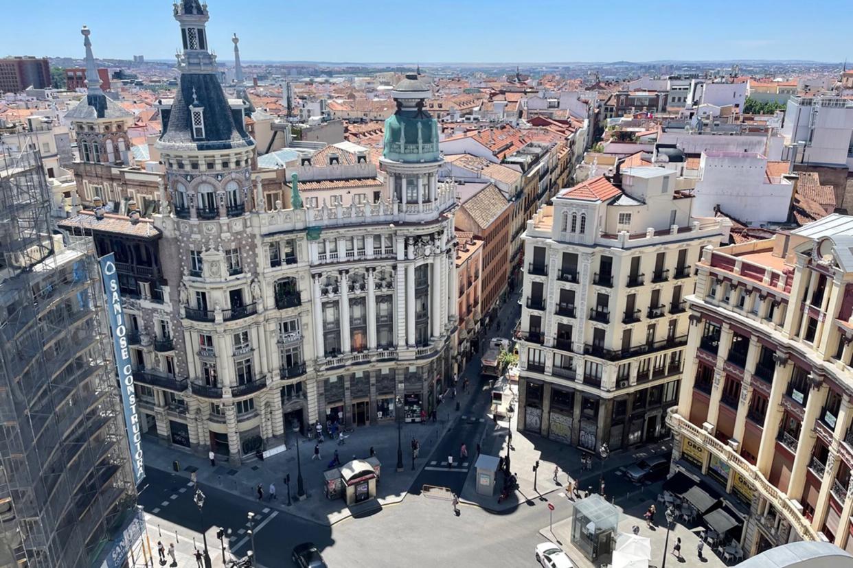 Aerial view of Madrid