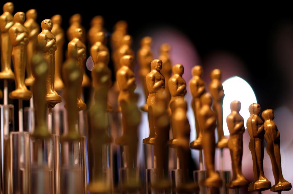 Oscar-shaped chocolates from the 89th Academy Awards’ Governors Ball (Credit: REUTERS/Mario Anzuoni)