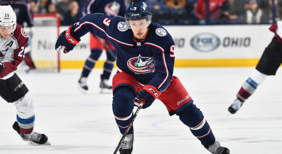 Artemi Panarin’s number one landing spot is New York. (Photo by Jamie Sabau/NHLI via Getty Images)