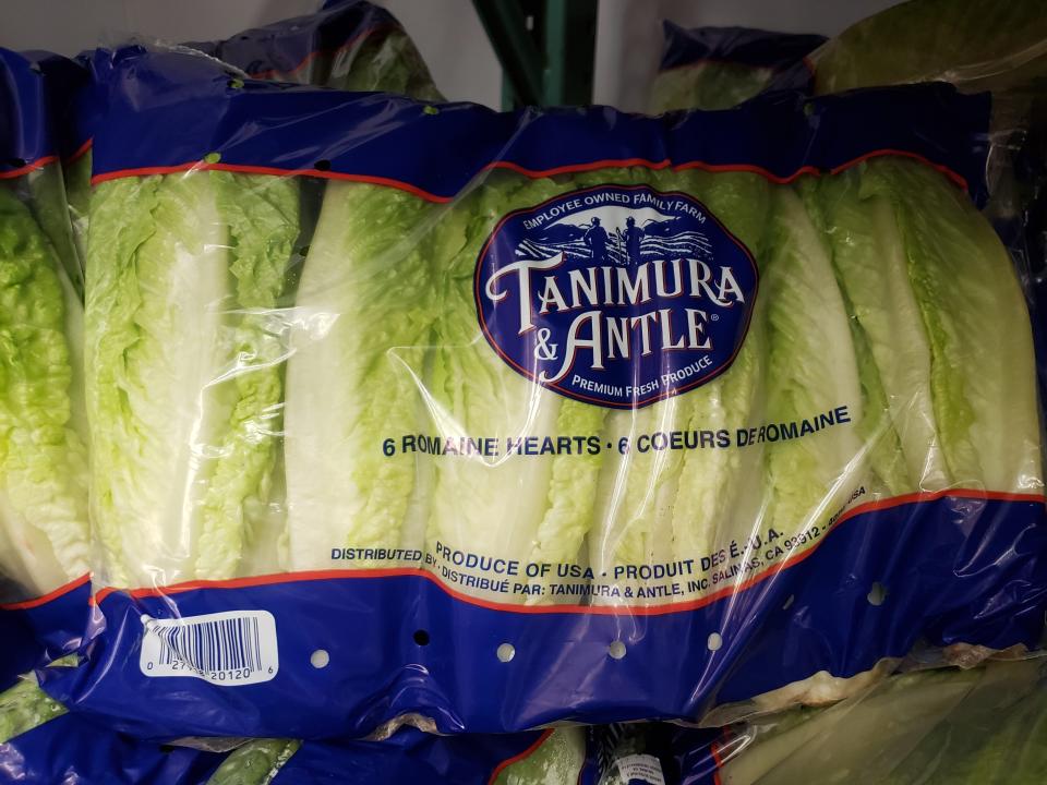 bulk bag of lettuce at costco