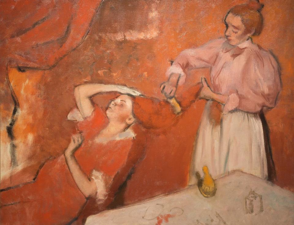  Degas, 'La Coiffure', c 1896 - The National Gallery 