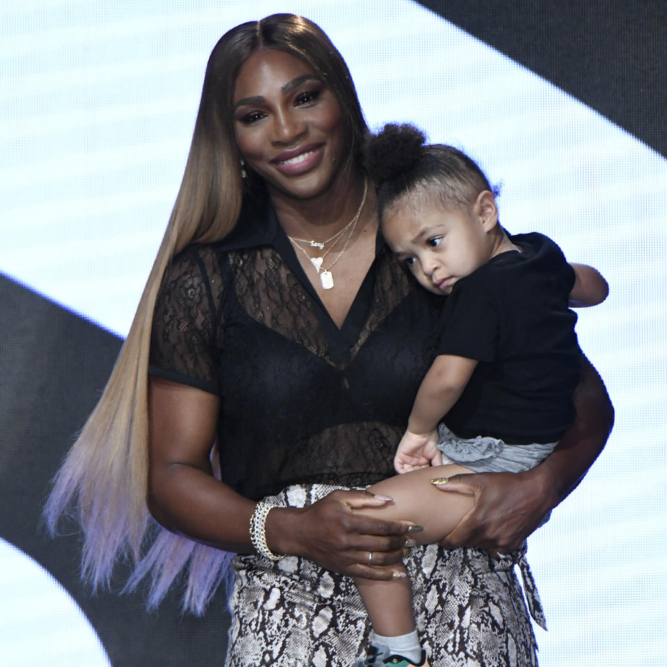 Serena Williams and Alexis Olympia Ohanian Jr. (Jonas Gustavsson / Sipa USA via AP)