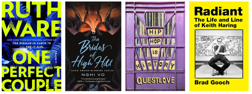 Summer reading 2024 suggestions include "One Perfect Couple," "The Brides of High Hill," "Hip-Hop Is History" and "Radiant."