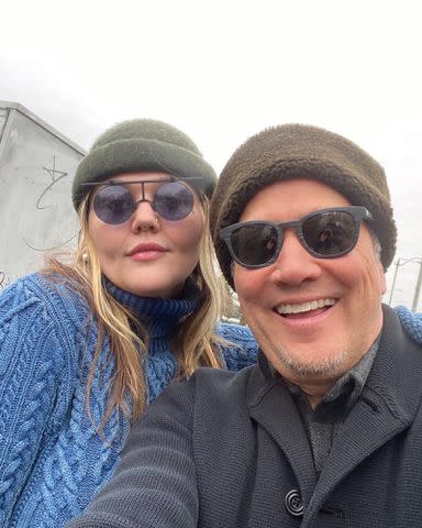 <p>Rob Schneider Instagram</p> Rob Schneider and Elle King in a post he made for her 34th birthday in 2023.