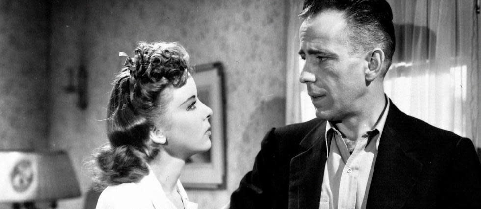 Humphrey Bogart et Ida Lupino dans « High Sierra » de Raoul Walsh  (1941).
