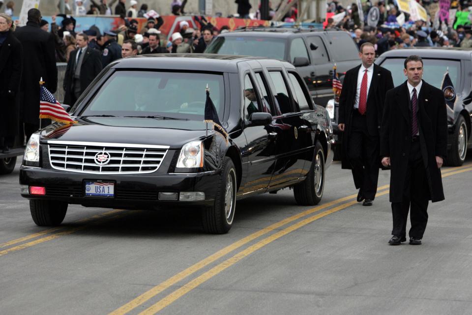 President George W. Bush's presidential limousine at the 2005 inauguration