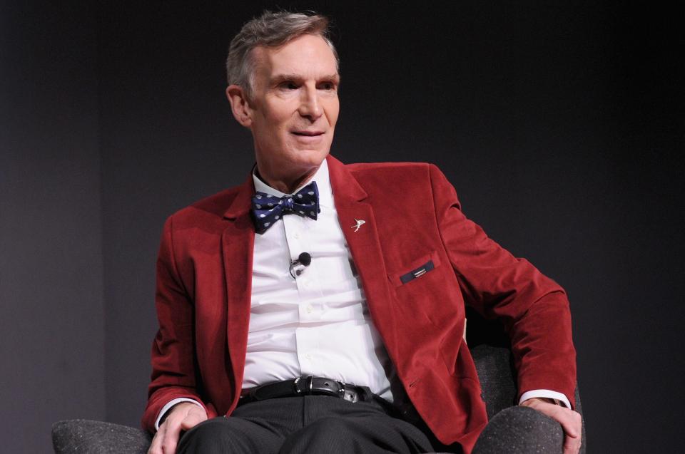 Bill Nye speaks onstage during "How Creativity Fuels Science With Steve Aoki And Bill Nye" at The Fast Company Innovation Festival on November 10, 2015 in New York City.