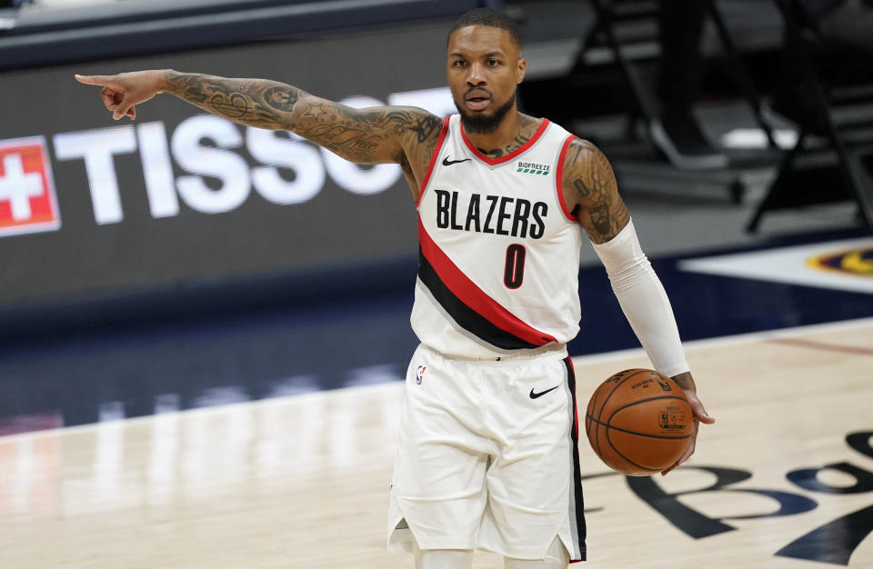 Portland Trail Blazers guard Damian Lillard 