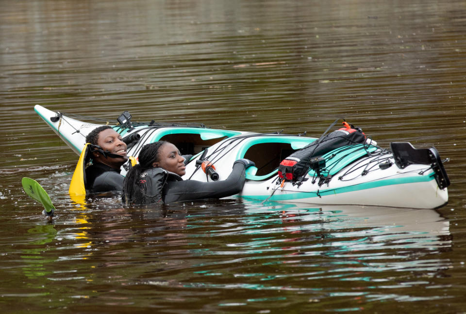 Dorothy Adeneye and Olus Adeneye on The Amazing Race Canada Season 10 on CTV