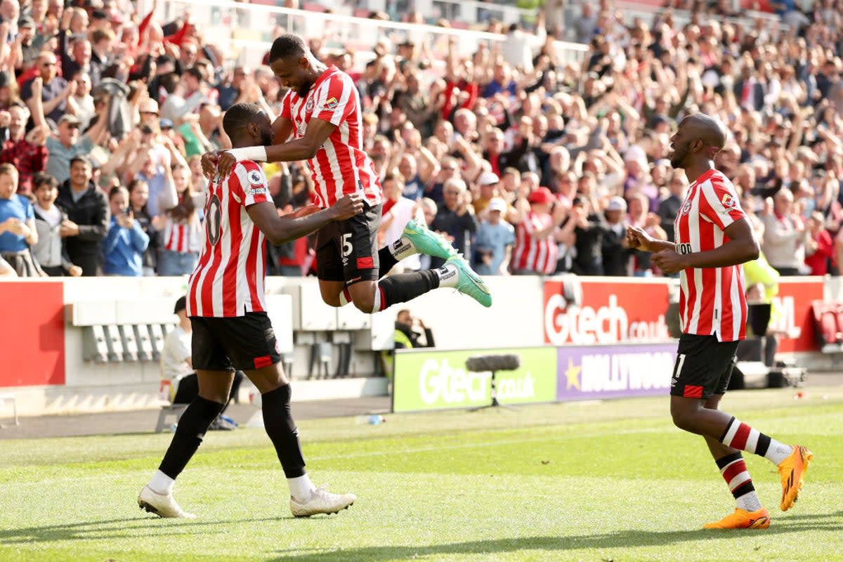 Josh Dasilva won the game for Brentford in stoppage time (Getty Images)