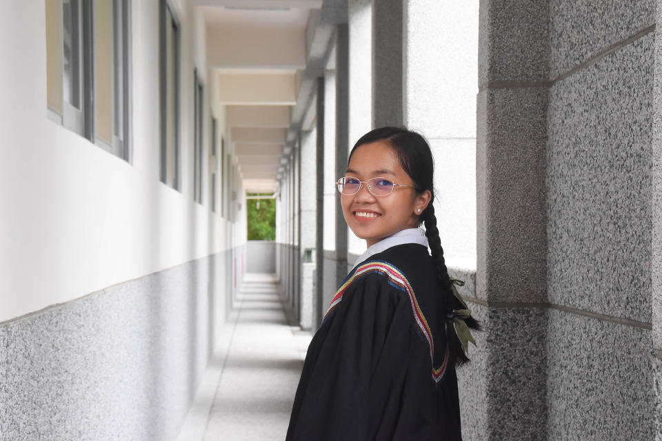 慈濟科技大學長期照護科應屆畢業生盧瑞莎。
