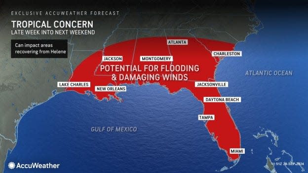 Tropical concerns between Sept. 30 and Oct. 5, 2024.