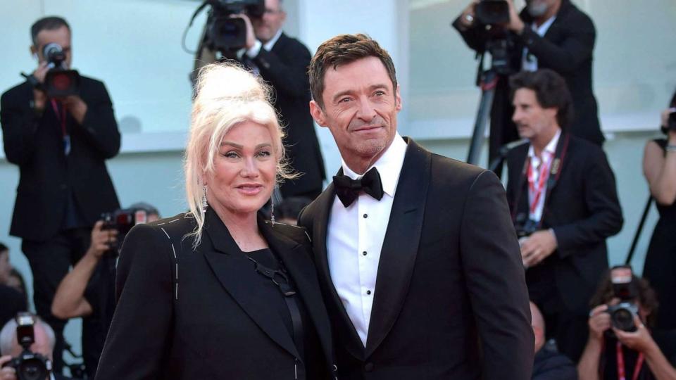 PHOTO: In this Sept. 8, 2022, file photo, Hugh Jackman and his wife Deborra-Lee Furness appear at the Venice International Film Festival. (Mondadori Portfolio via Getty Image, FILE)