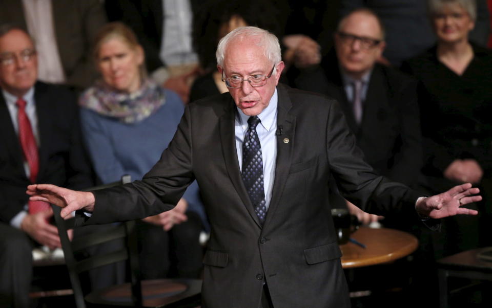 Bernie Sanders speaking in Detroit