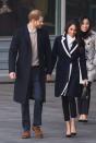 <p><a href="https://www.townandcountrymag.com/style/fashion-trends/a19175189/meghan-markle-jcrew-coat/" rel="nofollow noopener" target="_blank" data-ylk="slk:Meghan wore a chic J.Crew coat for the occasion.;elm:context_link;itc:0;sec:content-canvas" class="link ">Meghan wore a chic J.Crew coat for the occasion.</a></p>