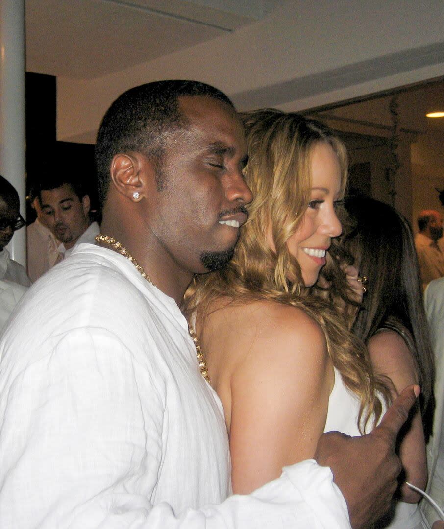 Diddy y Mariah Carey, una de las celebridades que participó de sus fiestas