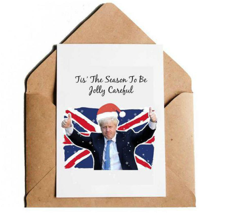 CaliPrintsbyHollie's Boris Johnson-inspired Christmas card