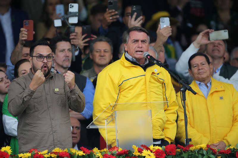 Brazil's President Jair Bolsonaro visits the 45th Expointer agricultural fair in Esteio