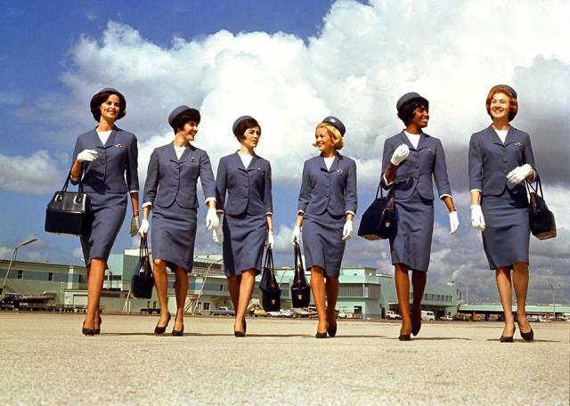 Flight Attendant Uniforms Through The Years - Yahoo Sports