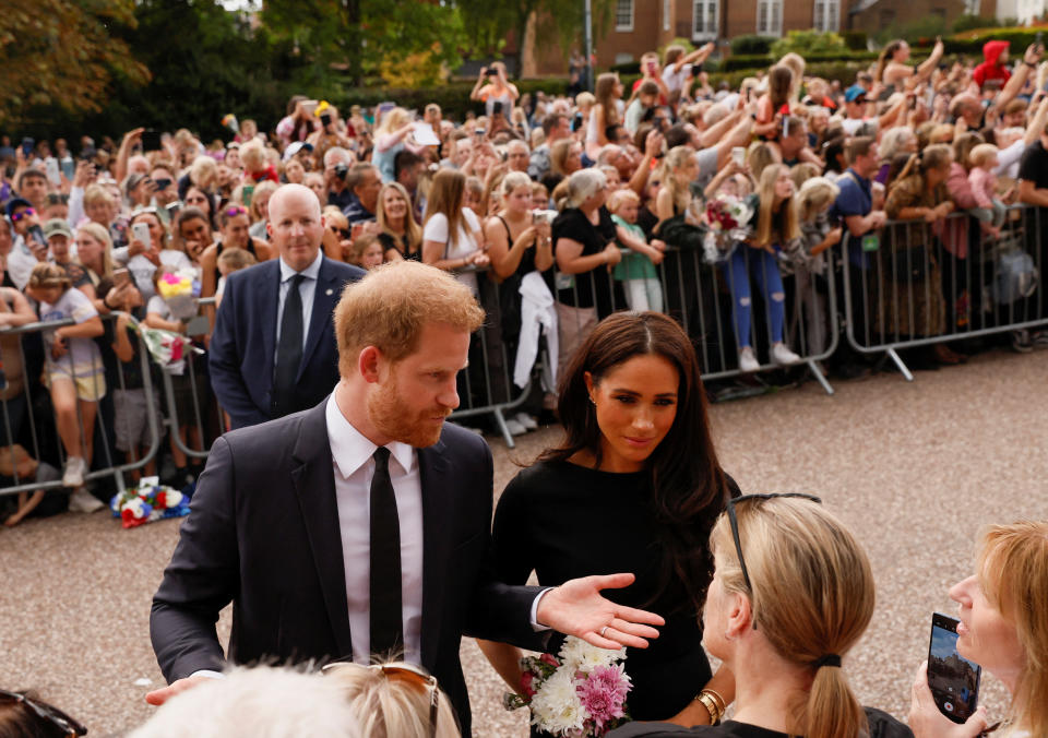 El príncipe Harry y Meghan en el tributo a la reina Isabel / REUTERS/REUTERS/Andrew Couldridge