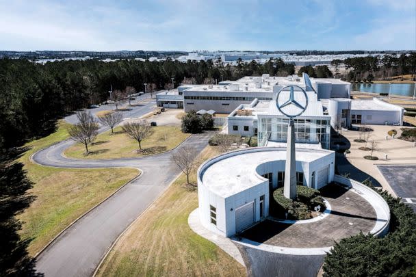 PHOTO: Mercedes-Benz's battery plant in Bibb County, Ala., provides high-performance lithium-ion batteries for the company's electric SUVs. (Mercedes-Benz)