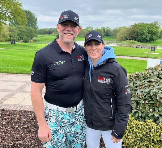 Tindall Golf Instagram Mike and Zara Tindall at his annual charity golf day