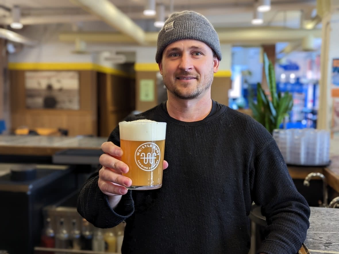 Whistle Buoy Brewing in Victoria has employed the help of an unexpected expert to create its latest offering. (Rohit Joseph/CBC - image credit)