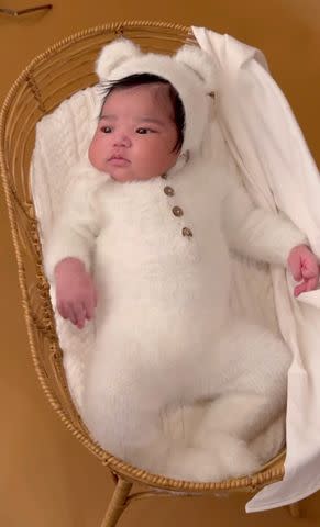 <p>Ciara/Instagram</p> Ciara and Russell Wilson's, newborn baby Amora