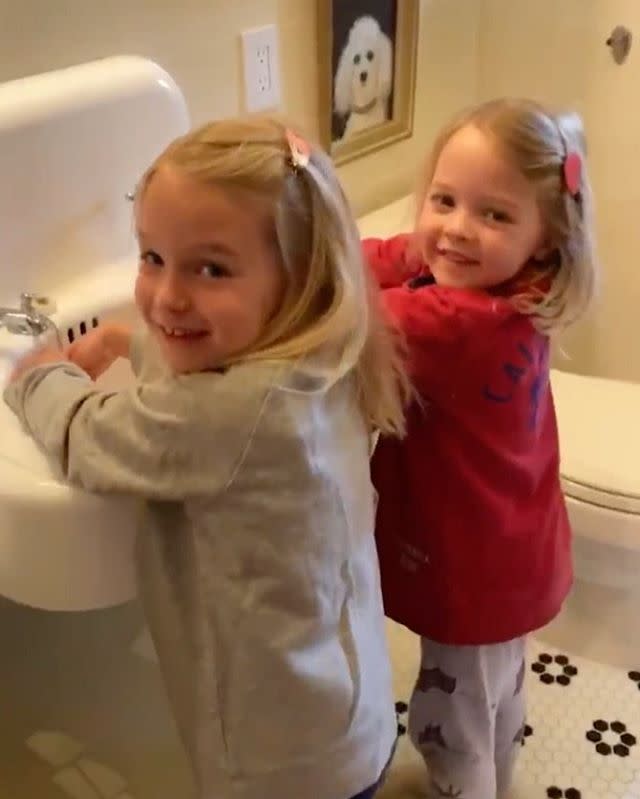 <p>The Late Night show host wrote a song about the importance of washing your hands and resisting touching your face and included cameos from his two adorable daughters.</p><p><a href="https://www.instagram.com/p/B9zrSEwg6ea/" rel="nofollow noopener" target="_blank" data-ylk="slk:See the original post on Instagram;elm:context_link;itc:0;sec:content-canvas" class="link ">See the original post on Instagram</a></p>